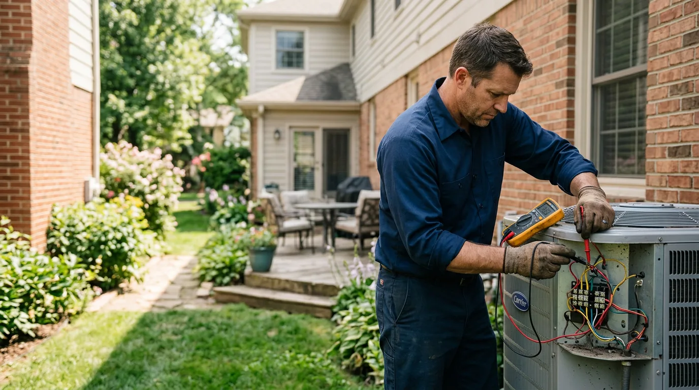 HVAC technician working near Vilas, NC